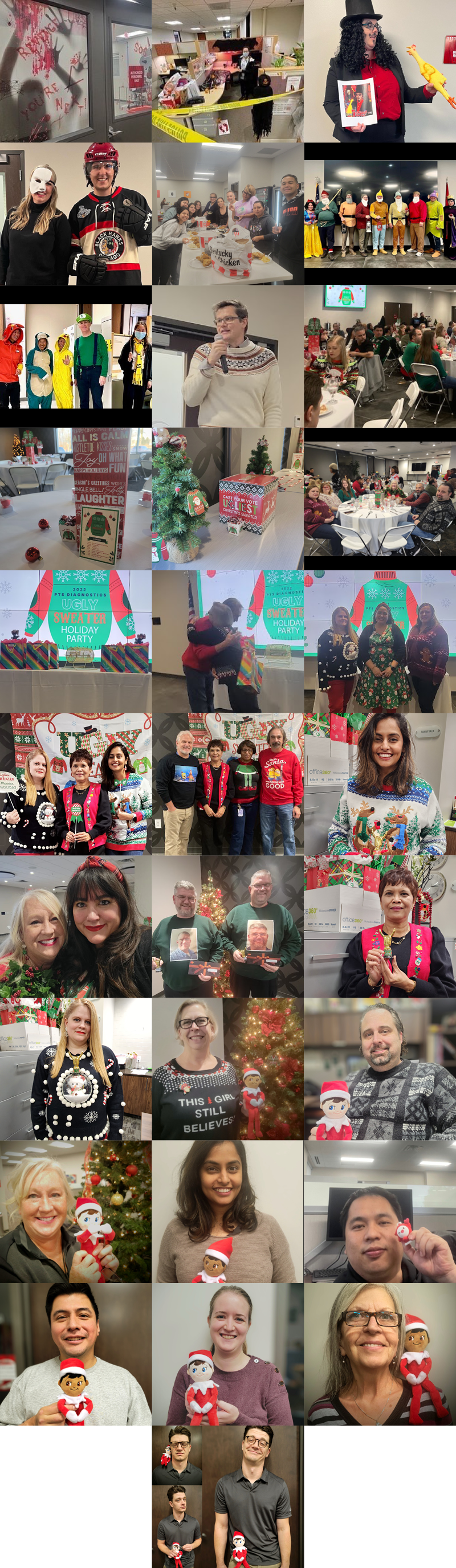 Collage of holiday celebrations